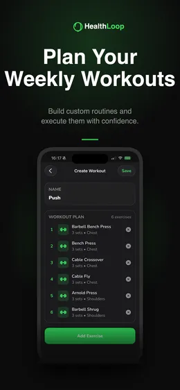 HealthLoop on iPhone, screenshot 2