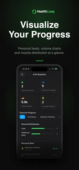 HealthLoop on iPhone, screenshot 5